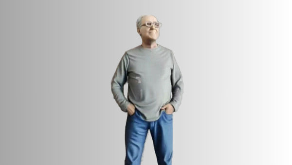 Personalized dad figurine made from a dad photo as a unique gift