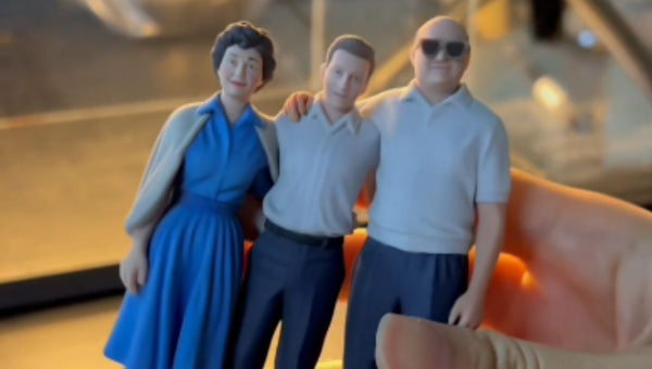 Personalized family memories figurine made from a photo as a unique gift