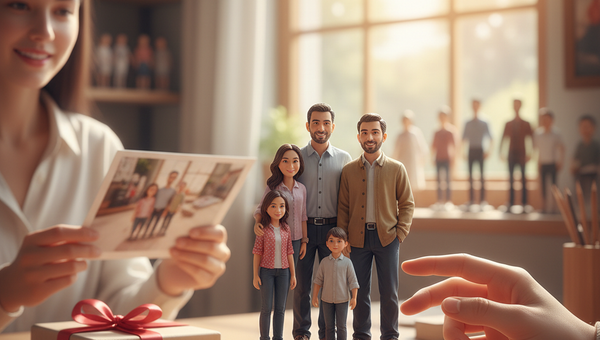 Figurines humaines personnalisées uniques