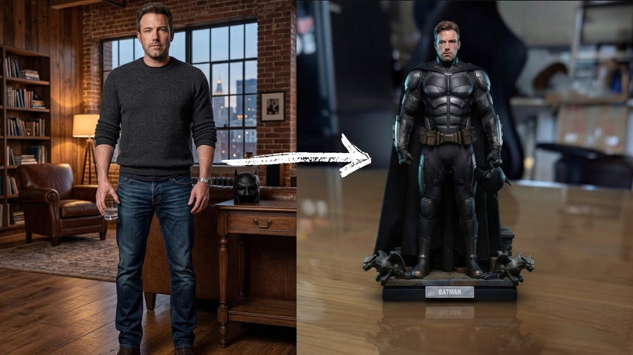 How to Make a Batman Figurine With Your Face