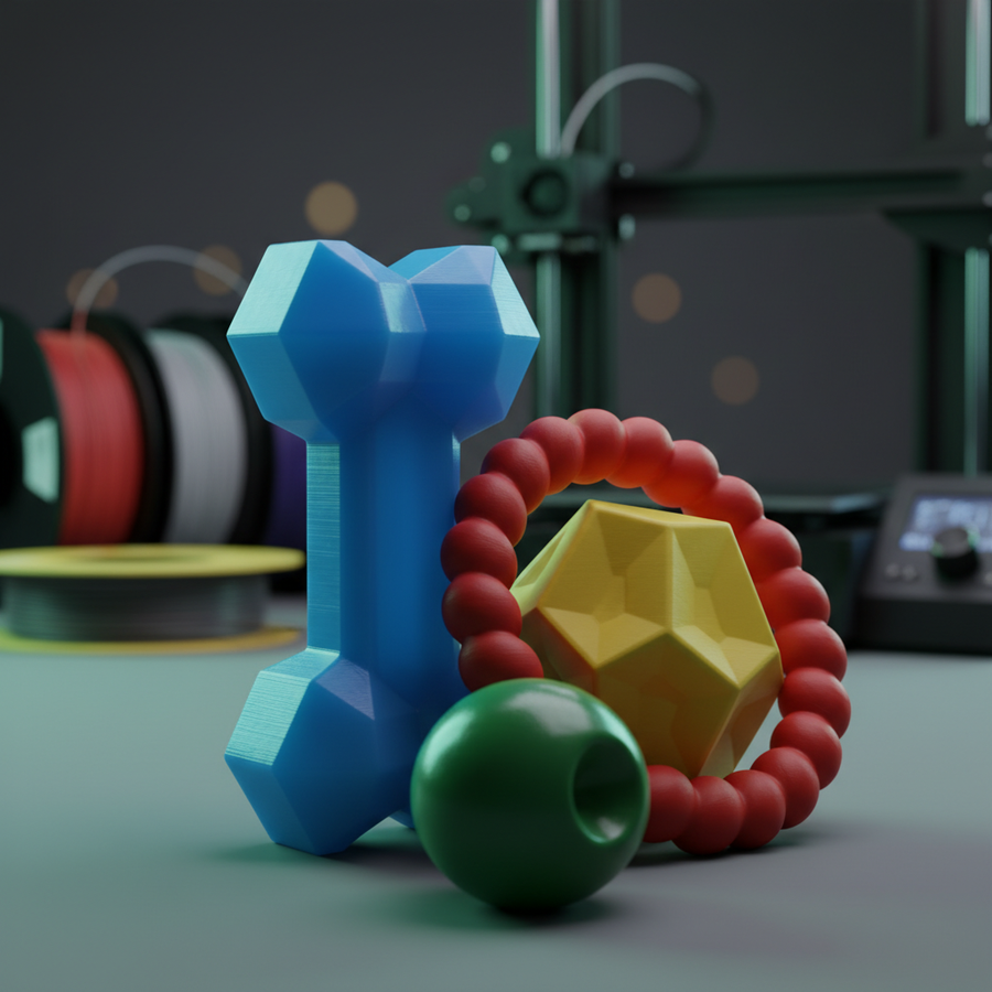 Are 3D printed dog toys safe for pets?