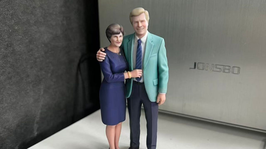 Personalized husband and wife   figurine made from a  photo as a unique gift