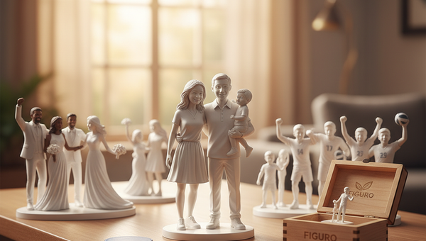 Figurine 3D personnalisée famille/groupe