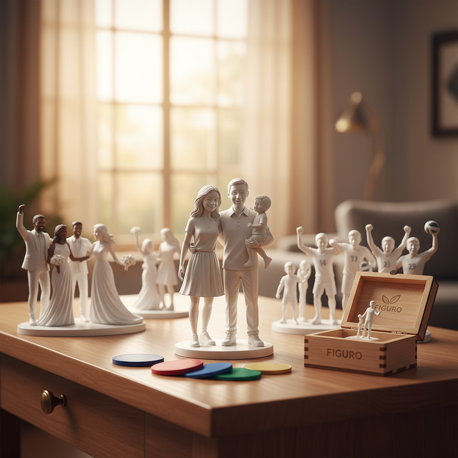 Personalisierte 3D-Figur für Familie/Gruppe