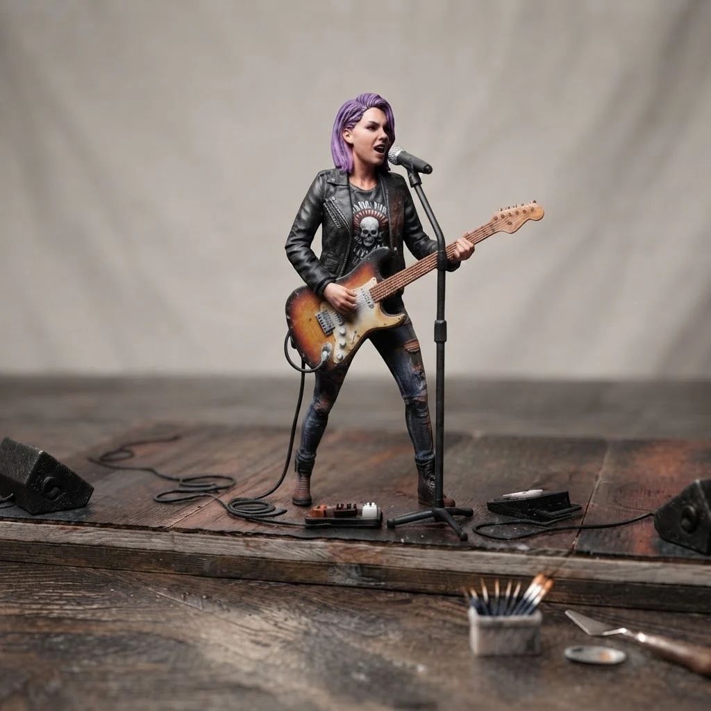 Specialfremstillet figur til bilens instrumentbræt – personlig miniature ud fra dit foto