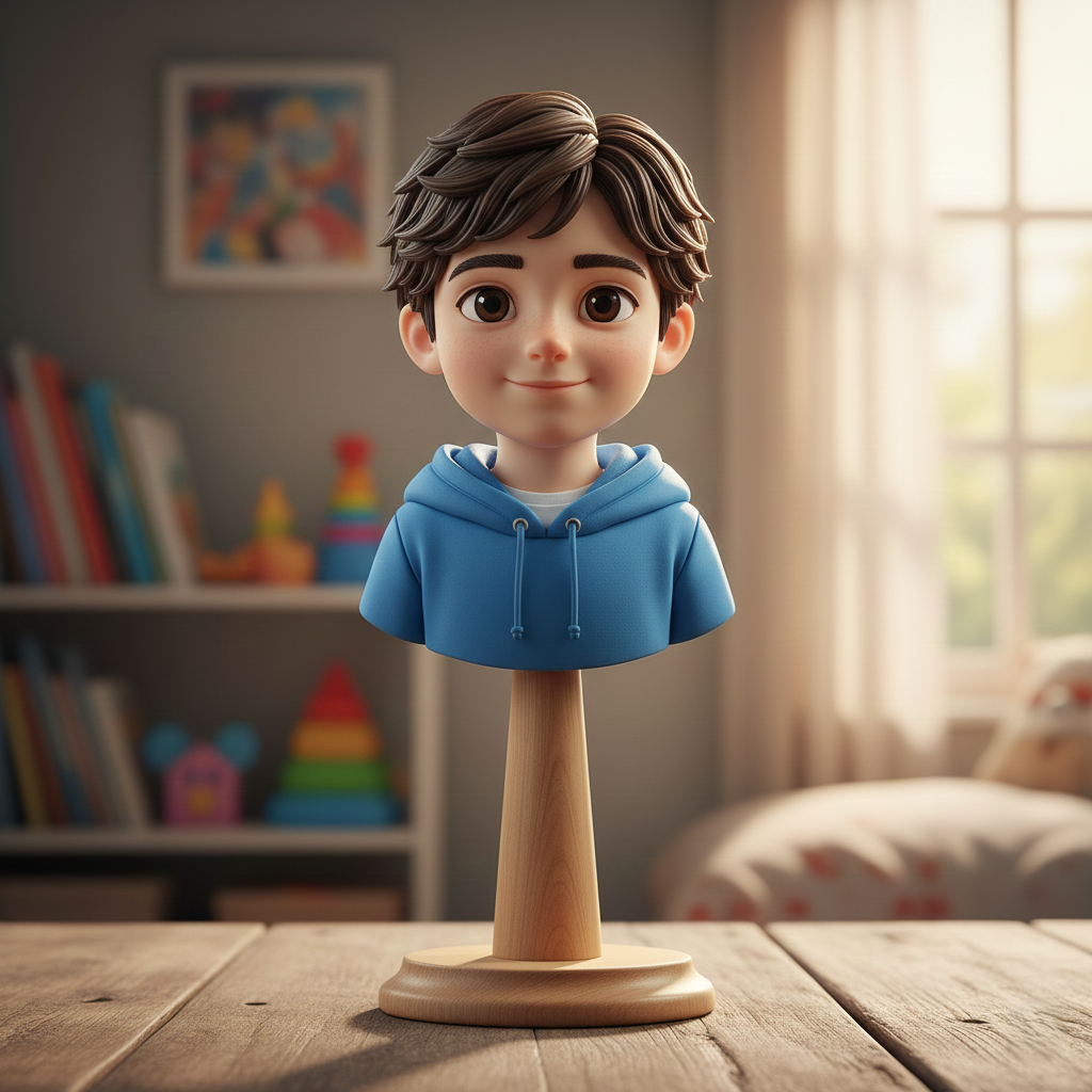 Figurina 3D personalizzata a mezzo busto