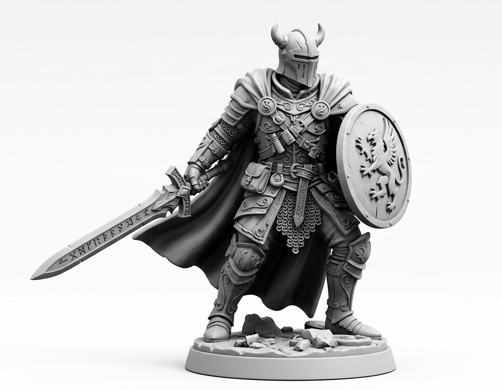 Construtor de miniatura impresso em 3D personalizado – estatuetas personalizadas estilo Eldritch Foundry
