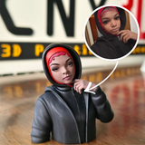 Estatueta 3D de meio corpo personalizada