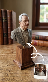 Figurina 3D personalizzata a mezzo busto
