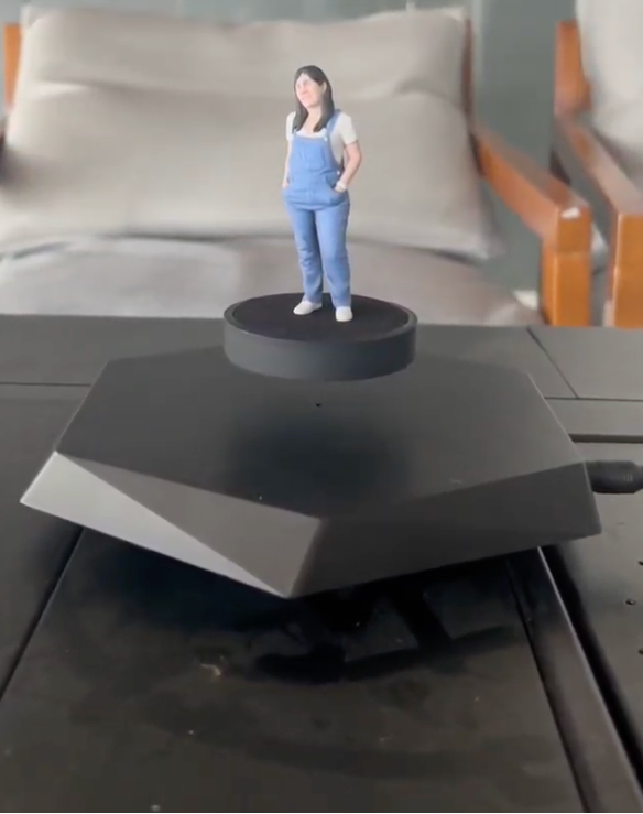Custom Magnetic Levitation Figurine | Floating 3D Personalized Desk Decor