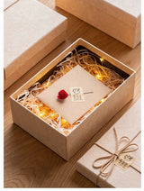 Coffret cadeau, écharpe simple, chemise, parfum, coffret cadeau, robe, coffret cadeau, boîte vide, grande boîte d'emballage d'anniversaire